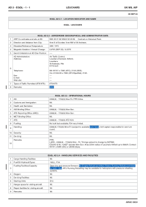 AD 2 - EGQL - 1 - 1 英国军用 AIP LEUCHARS